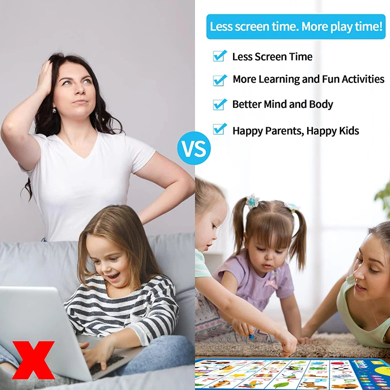 Learning Tablet for Toddlers – Interactive Educational Toy with ABCs, Numbers, Games & Music