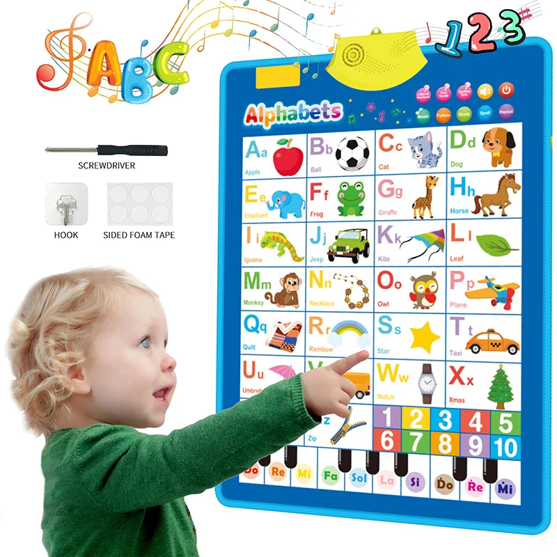 Learning Tablet for Toddlers – Interactive Educational Toy with ABCs, Numbers, Games & Music