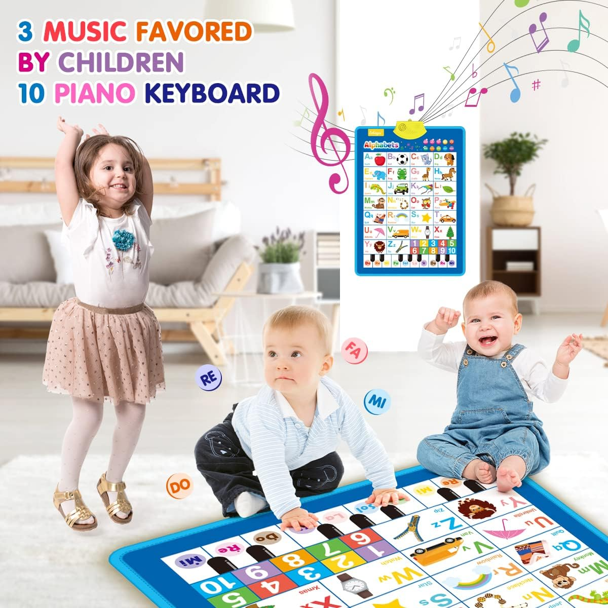 Learning Tablet for Toddlers – Interactive Educational Toy with ABCs, Numbers, Games & Music