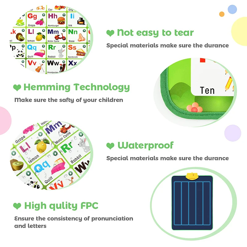 Learning Tablet for Toddlers – Interactive Educational Toy with ABCs, Numbers, Games & Music