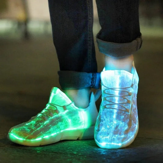 Light Up Optical Fiber Sneakers