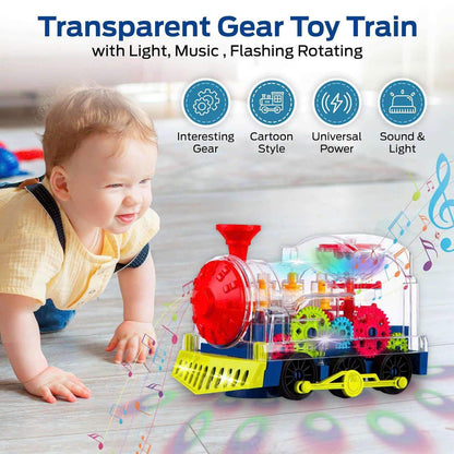 Light & Sound Train Toy for Kids – Interactive Locomotive with Realistic Lights, Sounds and Moving Wheels