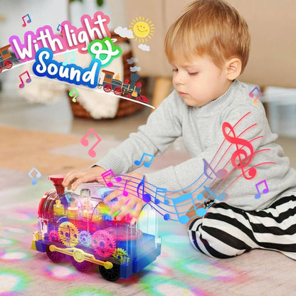 Light & Sound Train Toy for Kids – Interactive Locomotive with Realistic Lights, Sounds and Moving Wheels