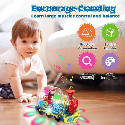 Light & Sound Train Toy for Kids – Interactive Locomotive with Realistic Lights, Sounds and Moving Wheels