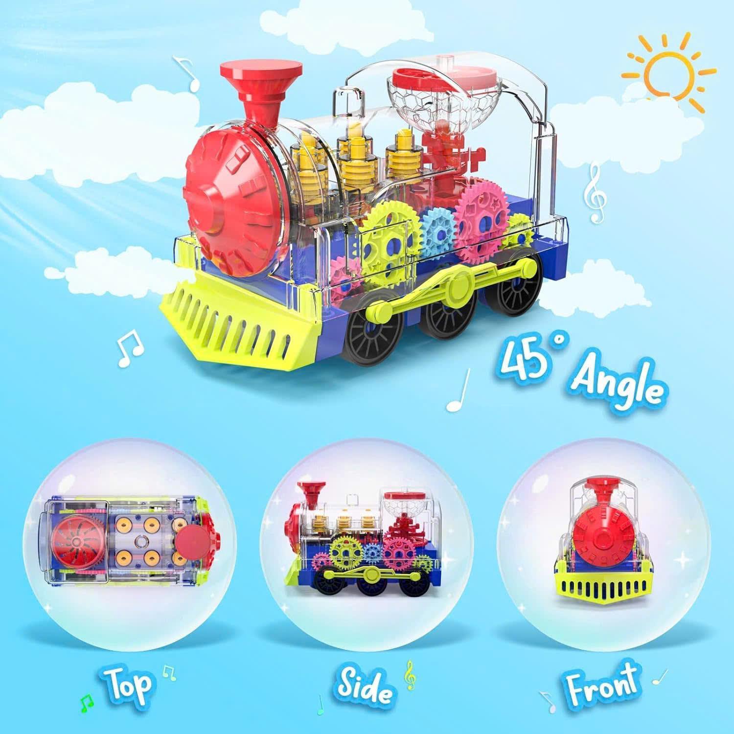 Light & Sound Train Toy for Kids – Interactive Locomotive with Realistic Lights, Sounds and Moving Wheels