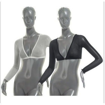 Lightweight Sheer Arm Shapewear Sleeve with Front Closure