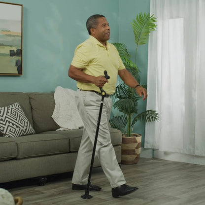 Lightweight Telescopic Folding Walking Cane with 360�� Traction Tip