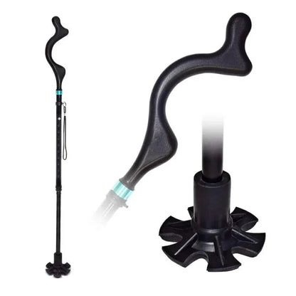 Lightweight Telescopic Folding Walking Cane with 360�� Traction Tip