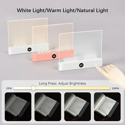 Lite Rechargeable LED Book Light with 3 Modes, Dimmable Touch Control, Auto-Off Timer, Scratch-Resistant Surface
