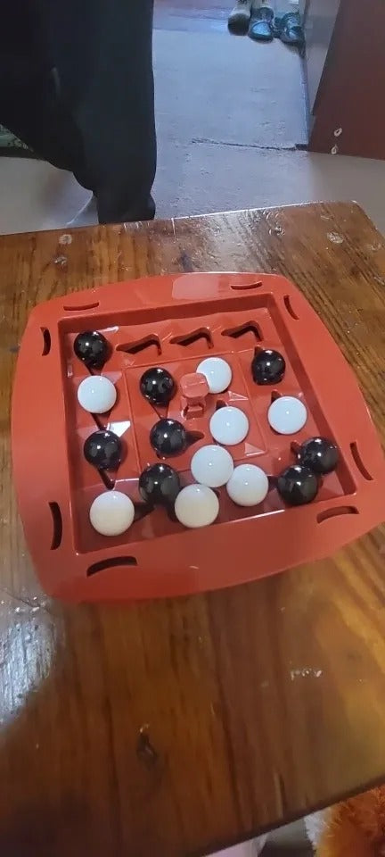 Logic Chess Track Game with Rotating Board, Goal-Oriented Play, Safe & Portable Fun for Kids 3+