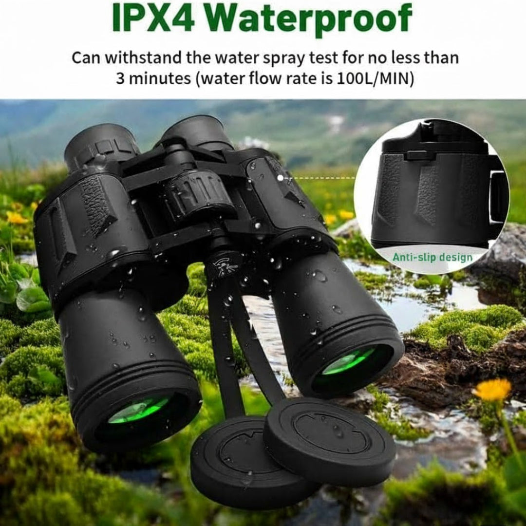 Long-Range Binoculars With Powerful 20x Magnification, Large 50mm Objective Lens, And Military-Grade FMC Coating