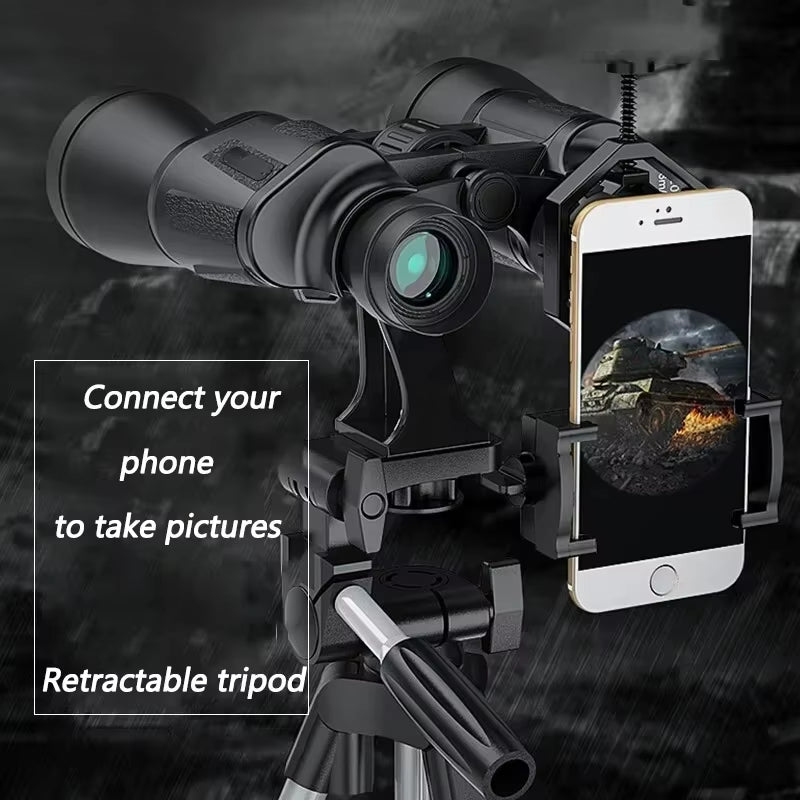 Long-Range Binoculars With Powerful 20x Magnification, Large 50mm Objective Lens, And Military-Grade FMC Coating