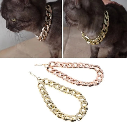 Luxury Gold Dog Chain Necklace for Pets