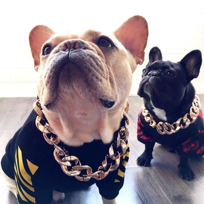Luxury Gold Dog Chain Necklace for Pets