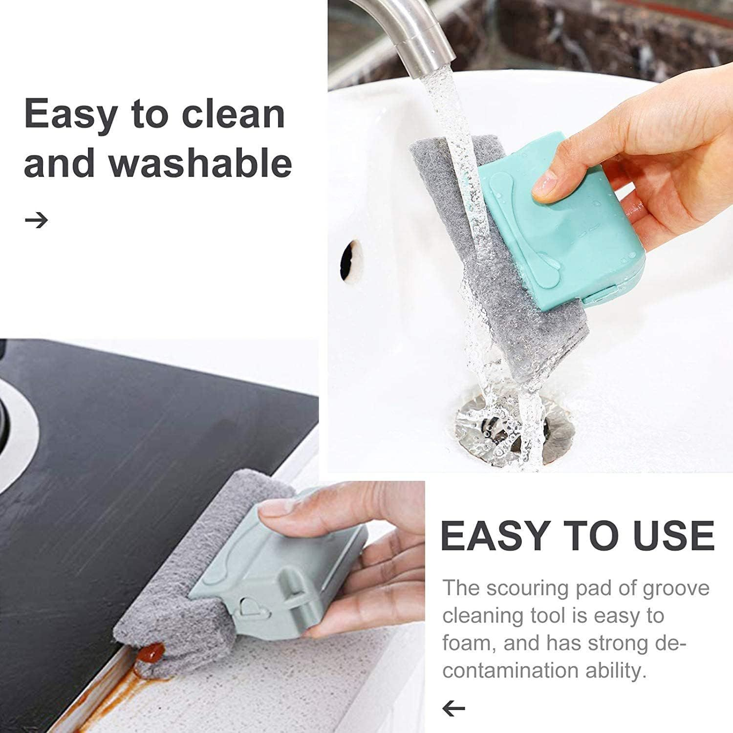 Magic Window Groove Cleaning Brush, Multifunctional Cleaning Tools Hand Held