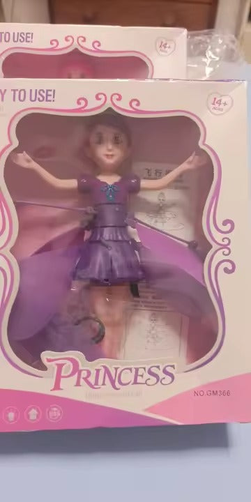 Magical Flying Fairy with Hand Sensor Control, USB Rechargeable, Auto Start Stop, Self-Balancing, Glowing Lights for Ages 6+