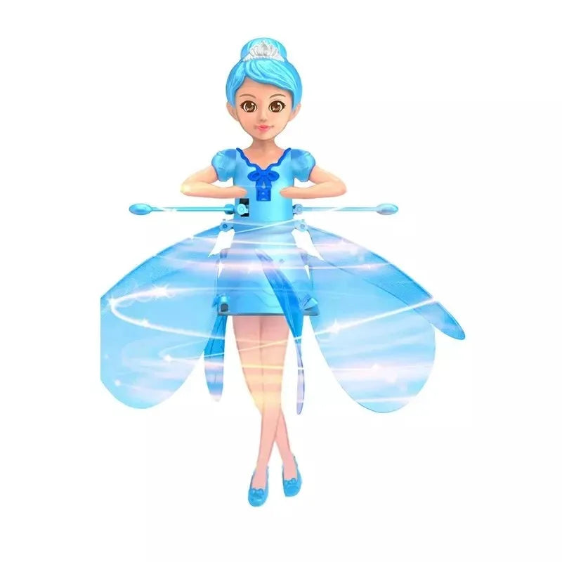 Magical Flying Fairy with Hand Sensor Control, USB Rechargeable, Auto Start Stop, Self-Balancing, Glowing Lights for Ages 6+