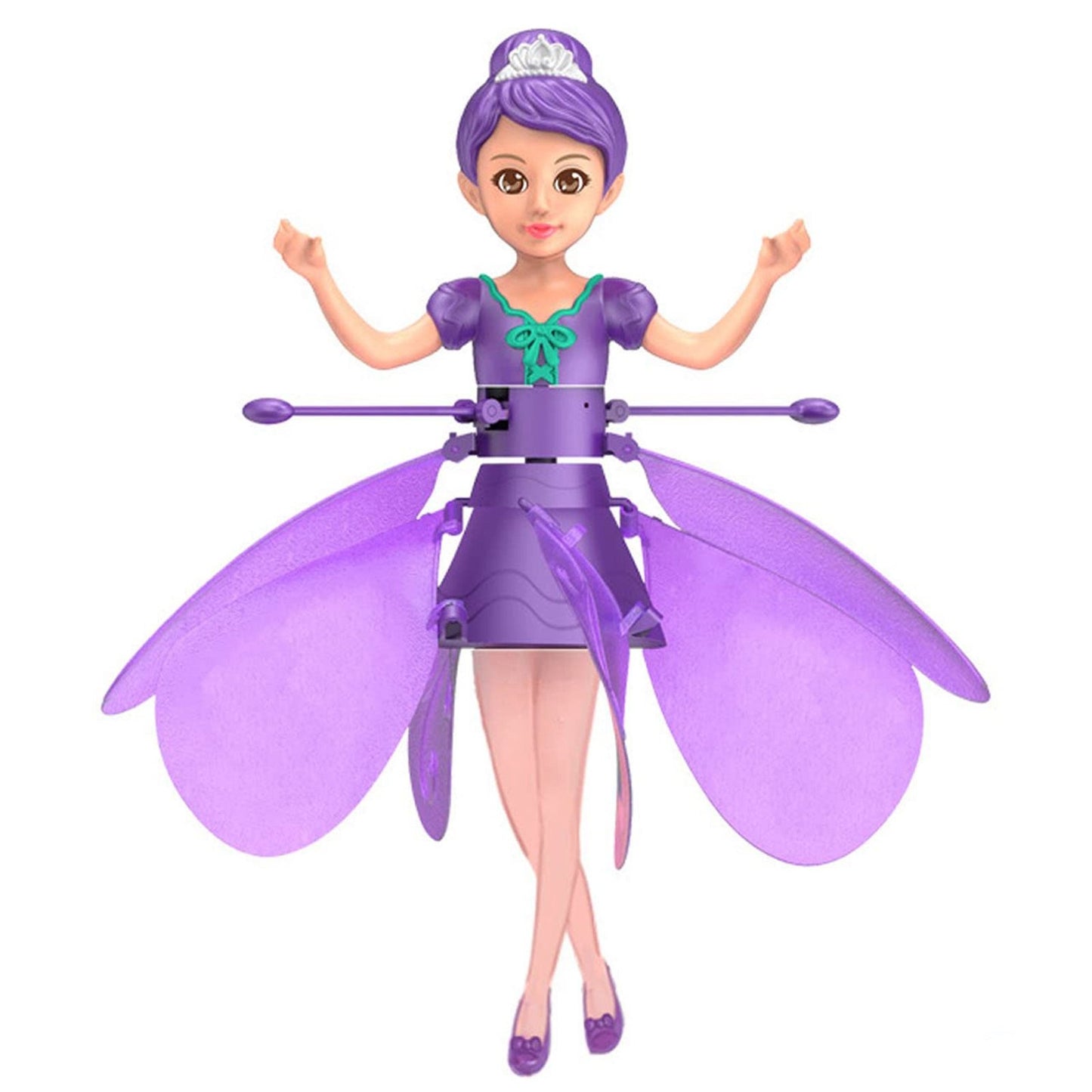 Magical Flying Fairy with Hand Sensor Control, USB Rechargeable, Auto Start Stop, Self-Balancing, Glowing Lights for Ages 6+