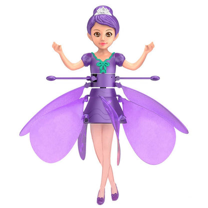Magical Flying Fairy with Hand Sensor Control, USB Rechargeable, Auto Start Stop, Self-Balancing, Glowing Lights for Ages 6+