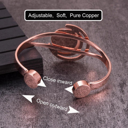 Magnetic Copper Bracelet with Opal Stone