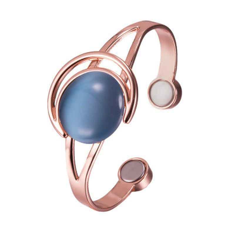 Magnetic Copper Bracelet with Opal Stone