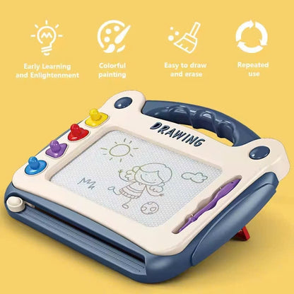 Magnetic Drawing Board – Cartoon Writing Toy for Kids & Toddlers, Easy Erase, Portable with Handle, Safe for Ages 3+