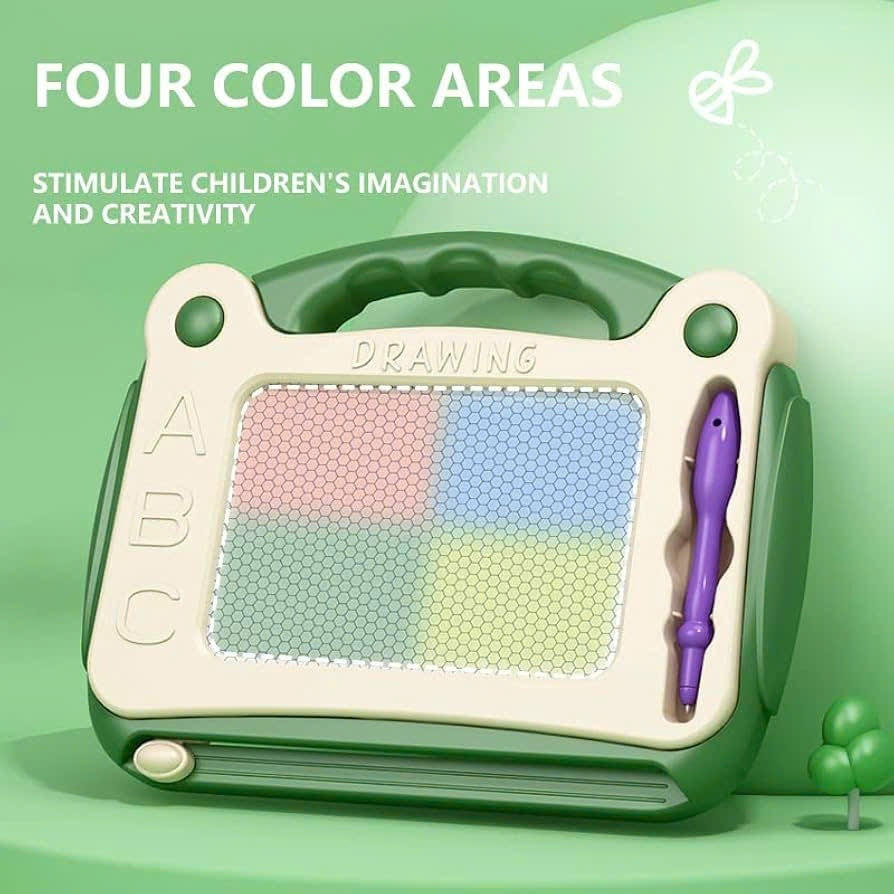 Magnetic Drawing Board – Cartoon Writing Toy for Kids & Toddlers, Easy Erase, Portable with Handle, Safe for Ages 3+