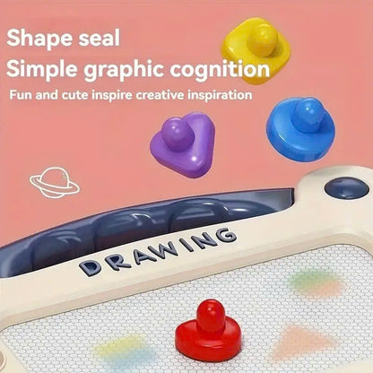 Magnetic Drawing Board – Cartoon Writing Toy for Kids & Toddlers, Easy Erase, Portable with Handle, Safe for Ages 3+