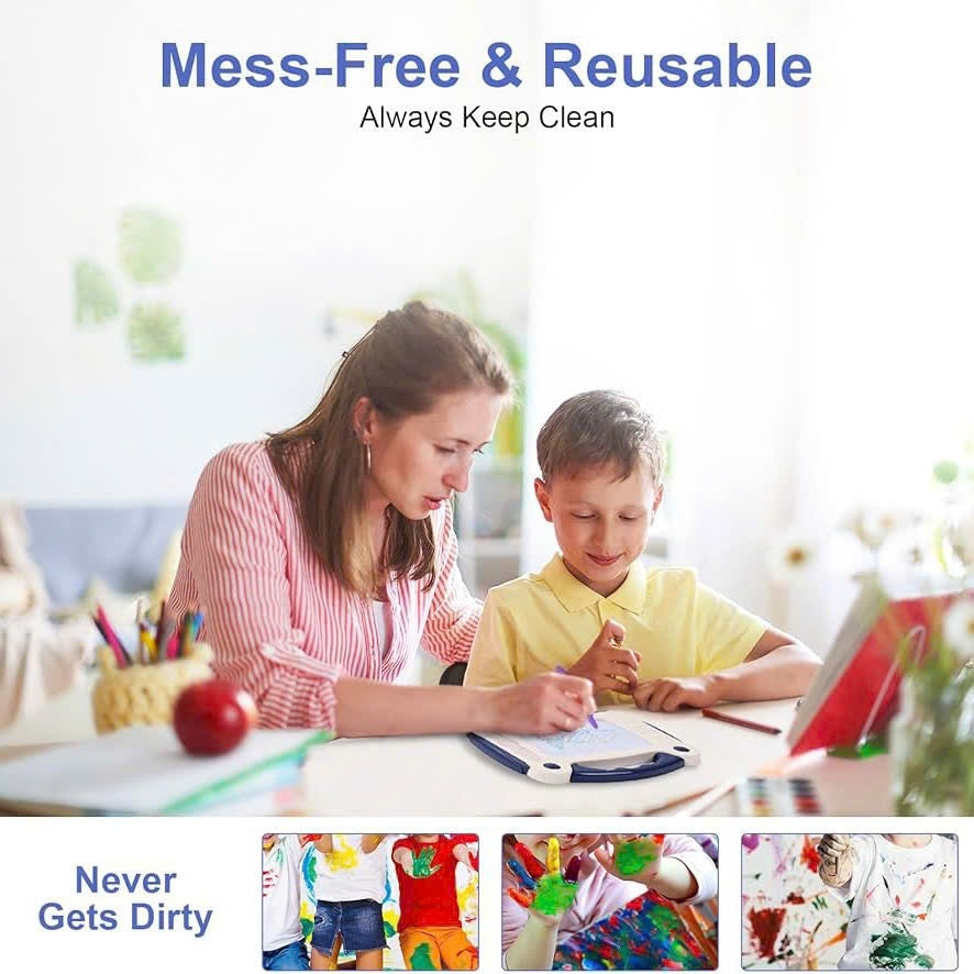 Magnetic Drawing Board – Cartoon Writing Toy for Kids & Toddlers, Easy Erase, Portable with Handle, Safe for Ages 3+