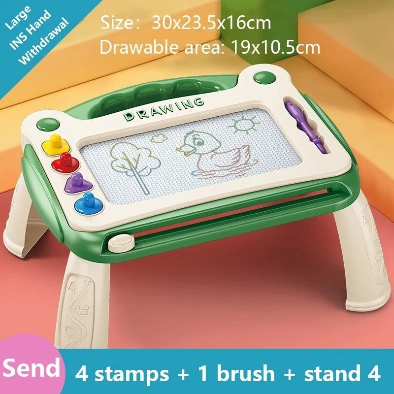 Magnetic Drawing Board – Cartoon Writing Toy for Kids & Toddlers, Easy Erase, Portable with Handle, Safe for Ages 3+