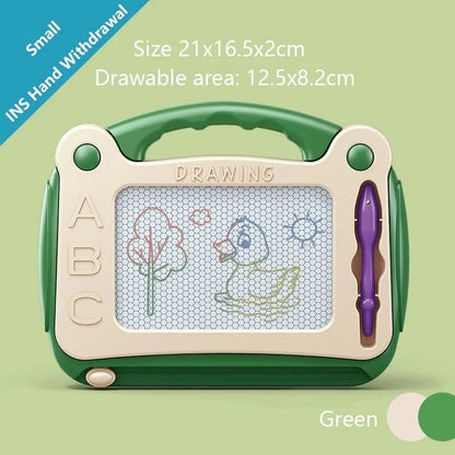 Magnetic Drawing Board – Cartoon Writing Toy for Kids & Toddlers, Easy Erase, Portable with Handle, Safe for Ages 3+