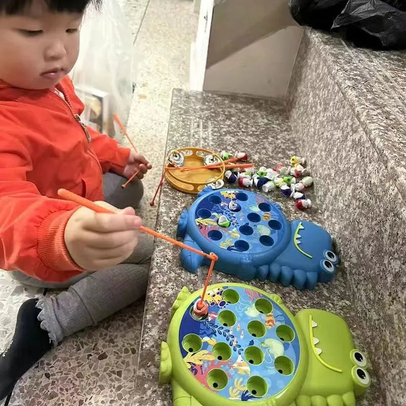 Magnetic Fishing Toy with Colorful, Safe & Fun Multiplayer Game for Ages 3+