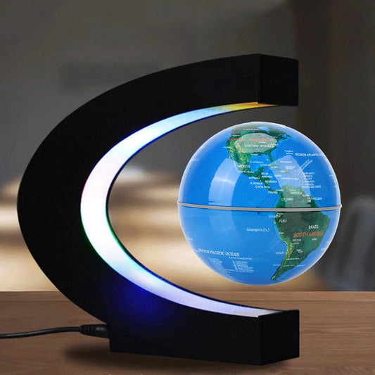 Magnetic Floating Globe With LED Light, Modern Design, Eye-Catching Home & Office Decor