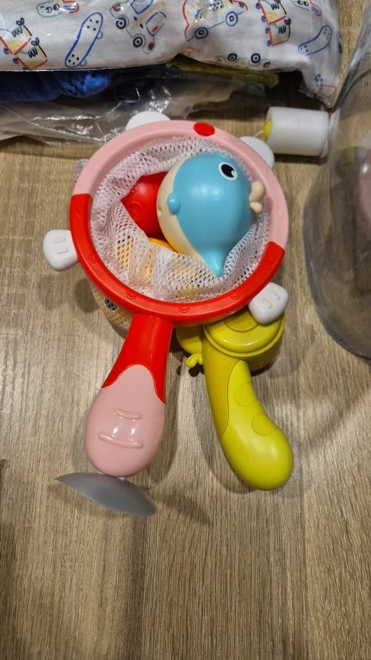 Magnetic LED Fishing Toy Set – Light-Up Bath Toys with Rod and 360° Rotating Reel for Kids Ages 3+