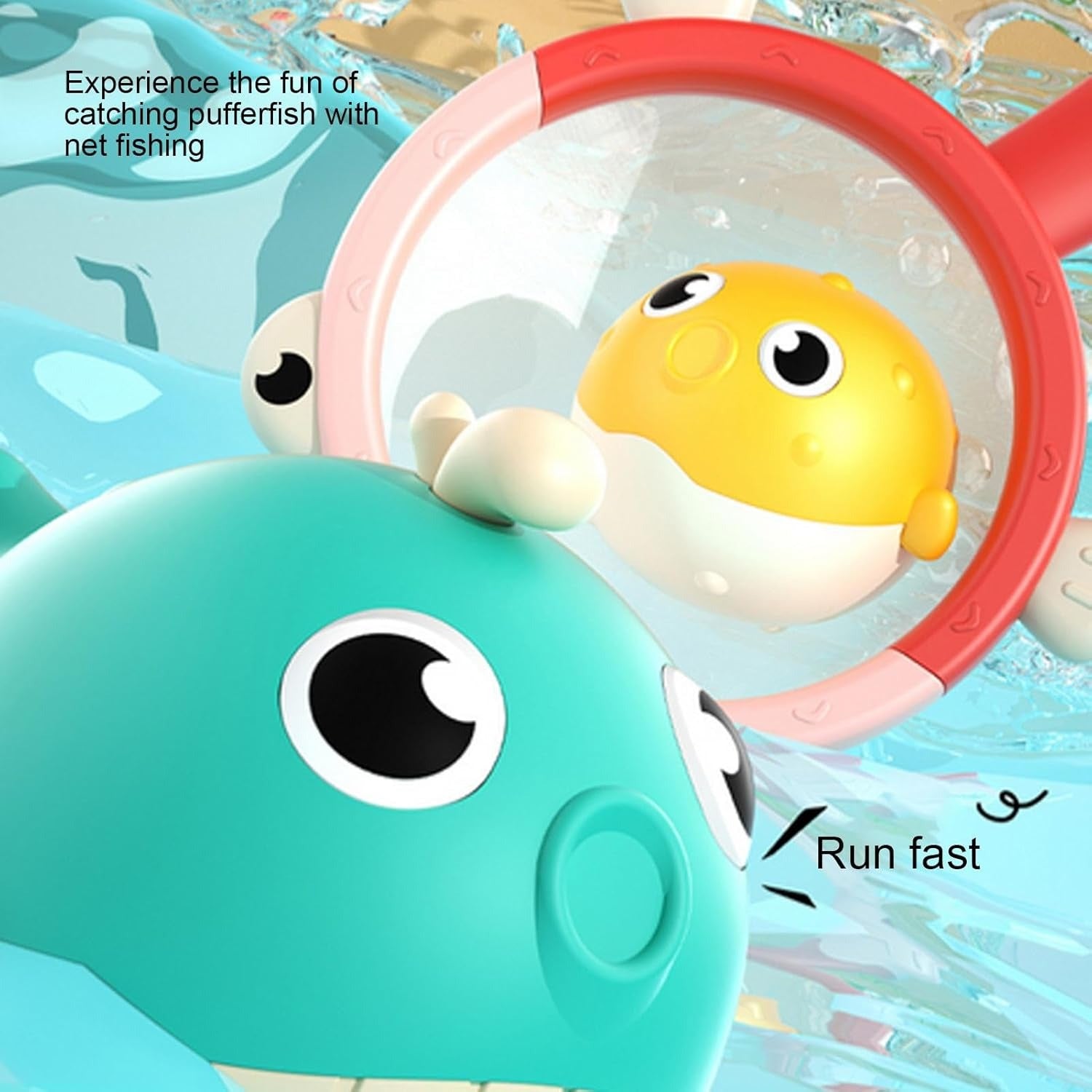 Magnetic LED Fishing Toy Set – Light-Up Bath Toys with Rod and 360° Rotating Reel for Kids Ages 3+