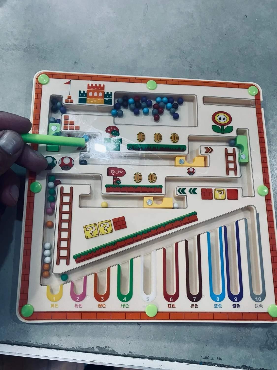 Magnetic Montessori Maze, Fine Motor Skill Toy, Compact and Portable, Safe for Ages 3+