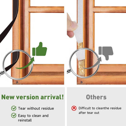 Magnetic Window Screen - Adjustable Fly Screen for Windows With Breathable, Easy Install, Adjustable, Self-Adhesive