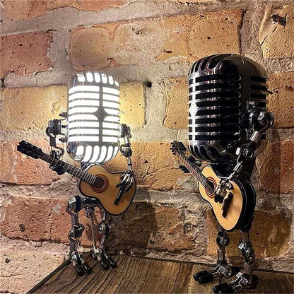 Robot Lamp with Guitar