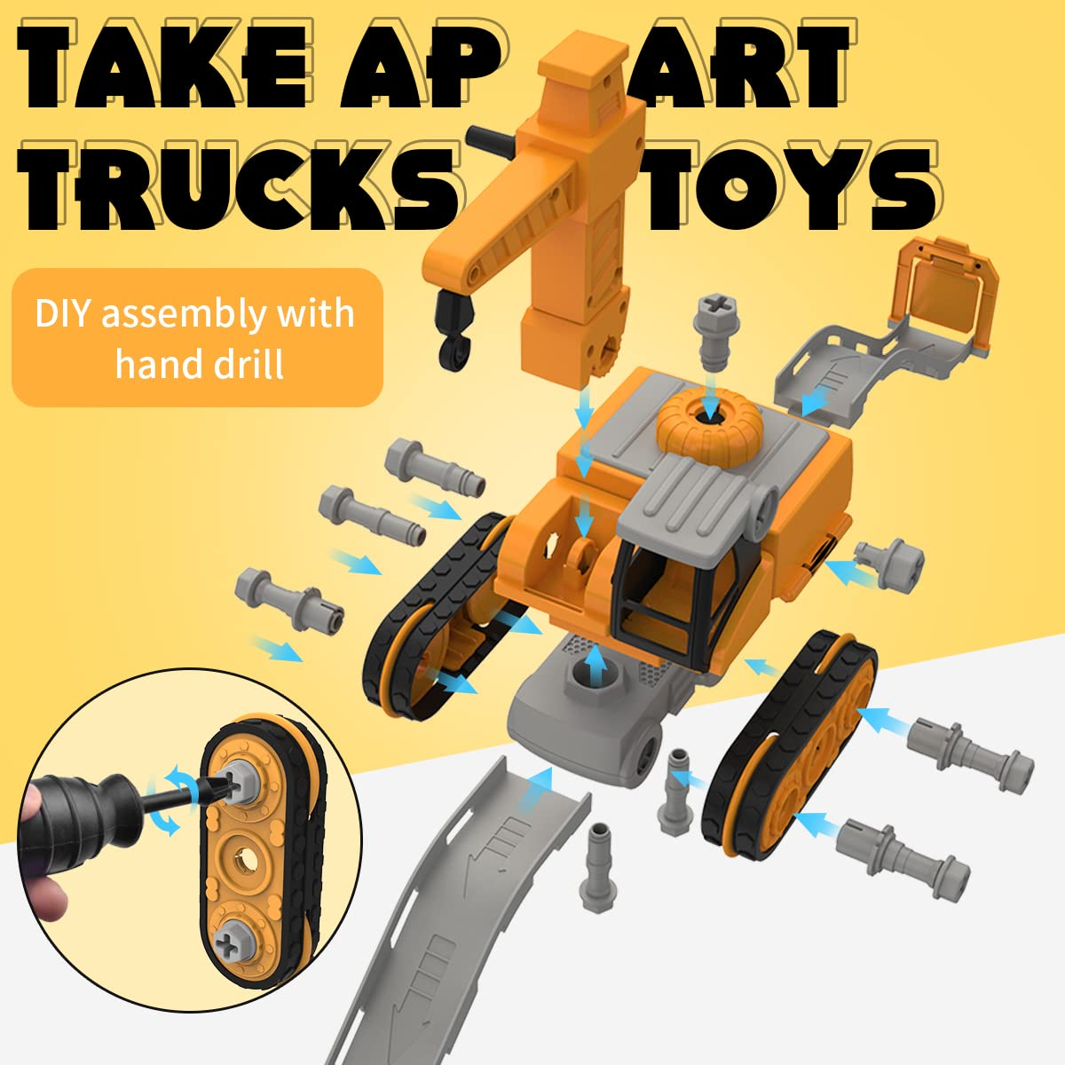 Master Builder Engineer Toy Set – Build Your Own Work Vehicle