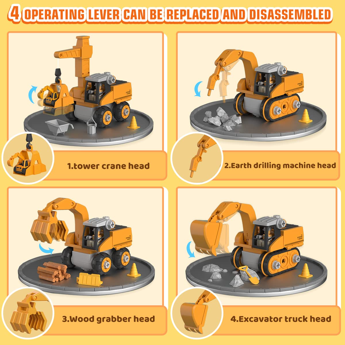 Master Builder Engineer Toy Set – Build Your Own Work Vehicle