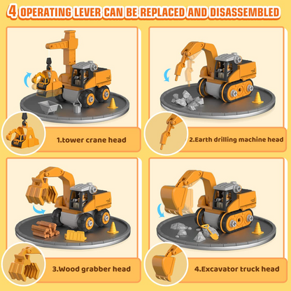 Master Builder Engineer Toy Set – Build Your Own Work Vehicle