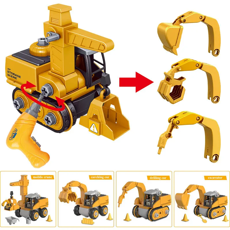 Master Builder Engineer Toy Set – Build Your Own Work Vehicle