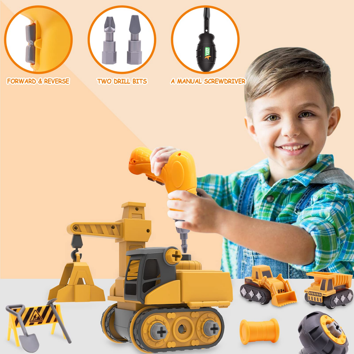 Master Builder Engineer Toy Set – Build Your Own Work Vehicle