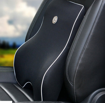 Memory Foam Car Seat Lumbar and Neck Pillow Set