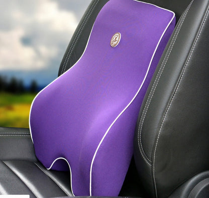 Memory Foam Car Seat Lumbar and Neck Pillow Set