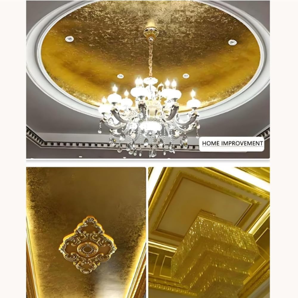 Metallic Gold Leaf Paint for Crafts – DIY Projects, Furniture Restoration, Artistic Detailing & Home Decor