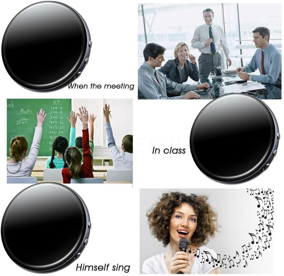 Mini Digital Voice Recorder, Magnetic Recorder Voice, Magnetic Voice Activated Recorder, USB-C Audio Recorder