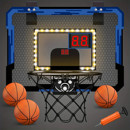 Mini Basketball Hoop with Fixed Hanging, Real Shooting Fun, Durable Polypropylene, Quick Setup & Removal For Ages 3+