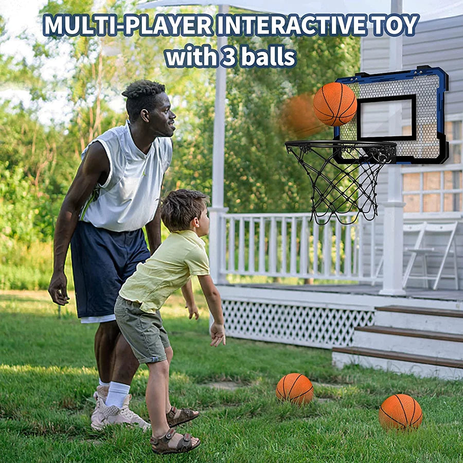 Mini Basketball Hoop with Fixed Hanging, Real Shooting Fun, Durable Polypropylene, Quick Setup & Removal For Ages 3+