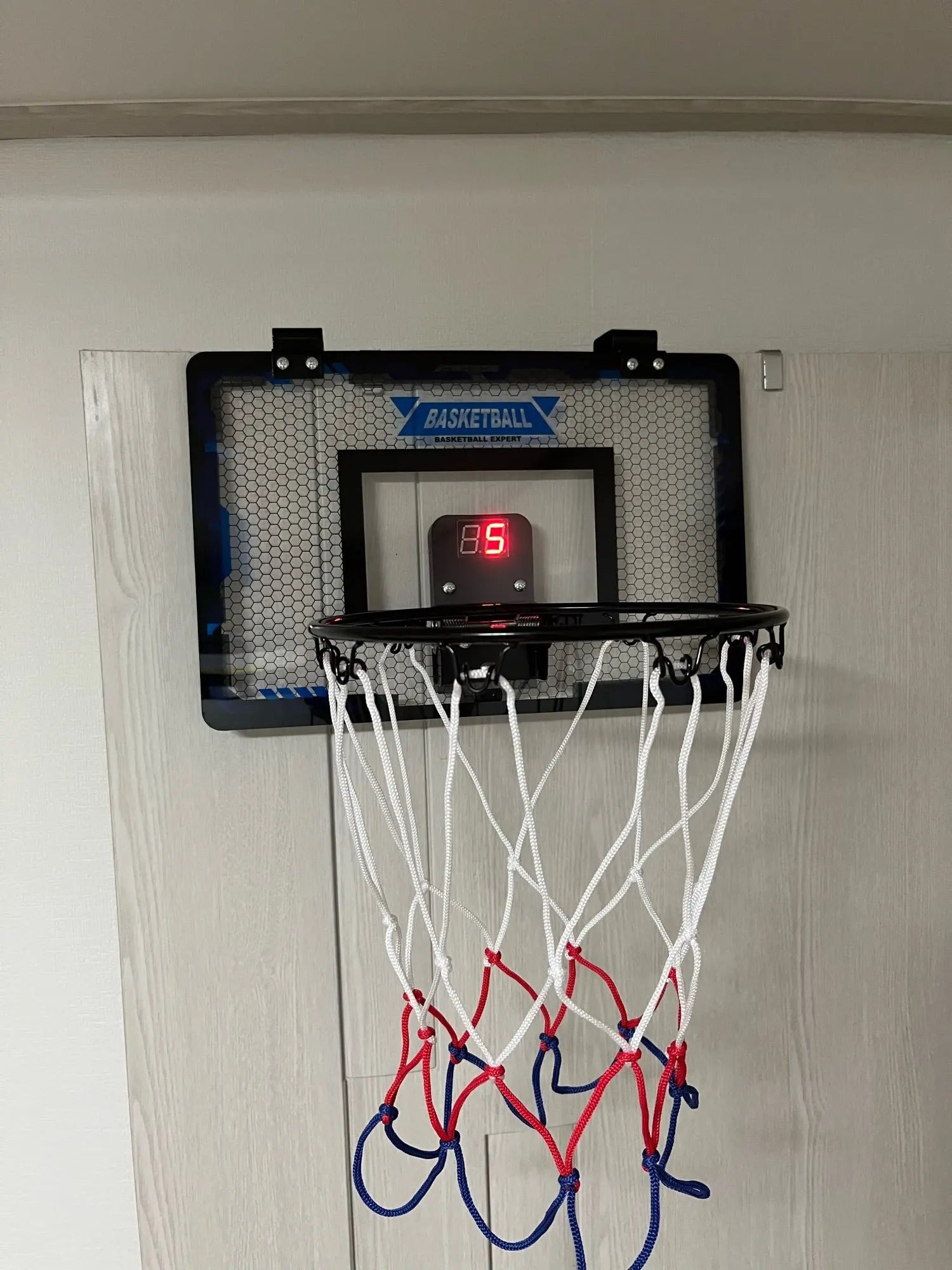 Mini Basketball Hoop with Fixed Hanging, Real Shooting Fun, Durable Polypropylene, Quick Setup & Removal For Ages 3+